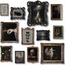 97 Decor Dark Academia Decor - Victorian Gothic Wall Art Prints, Dark Moody Aesthetic Pictures, Creepy Goth Posters Vintage Gothic Painting for Home Bedroom Decorations (8x10 Unframed)