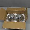 Maxcheck 2 Pcs Disco Ball Planter 4.7 Inch Mirror Disco Ball Wall Hanging Planter Glass Vase Boho Flower Pots Plant Terrariums for Indoor Outdoor Home Decorations (Silver)