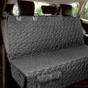 Dog Car Seat Covers for Back Seat, Waterproof Back Seat Covers for Ford Explorer/Subaru Outback/Honda Pilot, Heavy Duty Non Slip Back Seat Cover for Dogs in Car, Easy Clean Car Seat Protector (Midsize SUV-Black, Black)