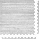 Baby Play Mat  4'x8' Dove Aspen  Set of 8 Tiles  Cushioned EVA Foam Play Mat for Floor, Soft Interlocking Baby Crawling Mats for Hard Floors