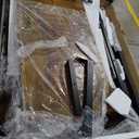 Farmhouse Dining Table Set, 63-inch extendable Dining Table with 2 Benches and 2 stools, Metal and Wood Brackets Suitable for Kitchens and Restaurants(Brown,7-Piece(6 Stools))