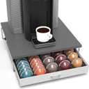 DecoBrothers Supreme Vertuoline Drawer, Holds with 30 Big or 60 Small Vertuoline Pods, Grey (60 pcs Capacity)