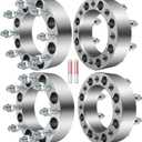 ECCPP 4PCS 8 Lug Wheel Spacers 2" 8x6.5 to 8x6.5 8x165.1mm 126.15mm HB with 14x1.5 Fit for Chevy Silverado 1500 HD Silverado 2500 Silverado 2500 HD 2001-2006| for GMC Sierra 2500 HD 2001-2010