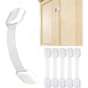 3 x Cabinet Locks (6 Pack) Self Adhesive Drawer Latches for Home Furniture, Fridge & Cabinets, No Drilling Required