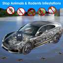 Ultrasonic Rodent Repellent for Car Engine,Rat Repellent Car Rodent Repeller Under Hood, Battery Operated Mouse Deterrent with Flashing Lights,Keep Mice Rats Out of Garage Outdoors Indoors,2 Pack