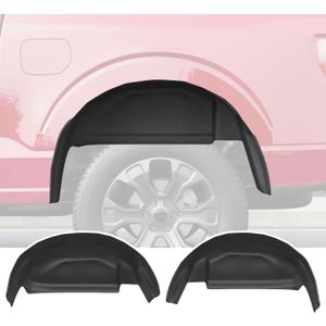 Xipoo Rear Wheel Well Guard Compatible with 2021-2025 Ford F150 Wheel Well Liner Tire Inner Fender Replacement for 2021-2025 Ford F-150 Accessories