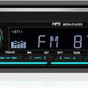 Single Din Car Radio Digital Bluetooth Audio Music Stereo Single Din Car Stereo MP3 Support FM Radio USB Playback & Charging AUX TF Input (Style 1)