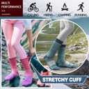 Anlisim Merino Wool Hiking Socks for Women Thermal Winter Warm Thick Work Cushion Gifts Socks 5 Pairs Stocking Stuffers(Tie-dye, M)
