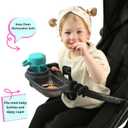Swanoo Universal Stroller Snack Tray | Compatible With Nuna Mockingbird Bugaboo Uppababy | Stroller Bumper Bar Tray Attachment with Cup Holder | Baby Toddler Disneyland Essentials Stroller Accessories