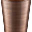 Monarch Abode Metal Bathroom Trash Can Waste Basket for Bedroom, Office Desk, & Dorm, Handcrafted, Durable Decorative Antique Copper Small Trash Can Bathroom Garbage Bin Wastebasket