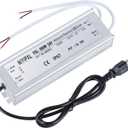 LED Driver 300 Watts(150W X2) 24V DC Transformer Waterproof IP67 Power Supply, 24V DC Low Voltage Output Adapter with 3-Prong Plug 3.3 Feet Cable for LED Light, Computer Project, Outdoor Light