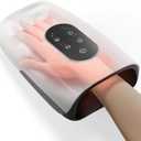 CILI Larger Size Hand Massager with Heat and Compression, Finger, Palm, Wrist and Hand Massager for Arthritis and Carpal Tunnel Relief, USBC Rechargeable, White