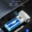 Super Power Compressed Air Duster with LED Display, Cordless Cordless Air Duster Rechargeable, 5 Speeds Mini Leaf Blower, Dust Blower Cleaning Kit for Computer, Keyboard, Outdoor and Car