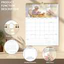 3 x Calendar 2026-2027, Monthly Desk Calendar from July 2026 to December 2027, 15" x 12", Large Desktop Calendar Monthly, Perfect for Home or Office,Bible