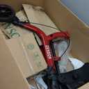 Rollator Walker for Seniors/Adults Foldable Rolling Walker with Seat 330 lbs Capacity 4 Big 8 inch Wheels Hand Grips Adjustable Height Lightweight Aluminum Walker Removable Back Support 7209(Red)