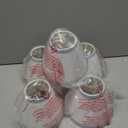 Aspen Creative 32044-5A, Hardback Empire Clip-On Chandelier Lamp Shade, White, 3" Top x 6" Bottom x 5" Slant Height, Set of 5