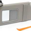 Sun Visor Left Driver Side Compatible with 2007 2008 2009 2010 2011 Toyota Camry Without Sunroof Replace 74320-06780-B0, 74320-33B81-B0,Gray