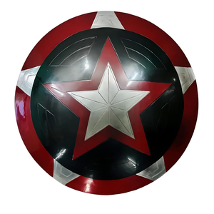 Medieval Battle-Damaged Replica 22 Inch Shield – Cinematic Armor Prop Round Shield