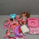 Baby Doll Toys Set, 14" Doll Toys, 25Pcs Dolls Care Toy Playset, Toddlers Toy Dolls Set Incl Cradle Crib, High Chair, Milk Bottle, Pacifier, Diaper, Baby Gift for Age 3 4 5 6+ Years Old Girls Boys