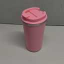 YINBAOGE Insulated Travel Coffee Mug, Spill & Leak Proof, Portable To Go Camping Stainless Steel Coffee Tumbler, Reusable Thermal Coffee Cup with Lid for Hot & Cold Drinks (2nd-Pink, 17 OZ)