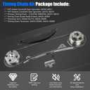 Timing Chain Kit with VVT Sprockets FIT 2014-2020 Hyundai Elantra Kona Kia Soul Forte Sportage 1.8L 2.0L 24350-2E011 24370-2E010