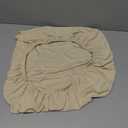 Stretch Seat Covers for Dining Room Chairs Set of 4,Dining Chair Covers, Jacquard Kitchen Chair Covers,Removable Washble Dining Room Chair Seat Cover,Chair Slipcovers Protector (Beige)