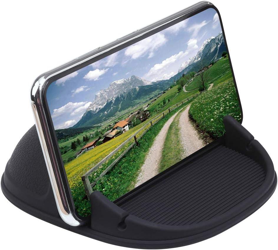 Car Phone Holder, Anti-Slip Silicone Dashboard Car Pad Compatible with iPhone, Samsung, Android Smart Phones, GPS, KGs3 and More