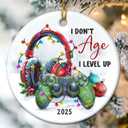 Christmas Ornaments 2025 Ceramic Ornament for Christmas Tree, Fun for Men and Teenage Boys, Hanging Decor to Celebrate Hobbies and Good Times, Pack of 8