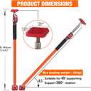 Cabinet Jacks, Adjustable Support Pole, Third Hand Tool, Extends 35-63 Inch (90-160cm), 150 lb Capacity | Thickened All-Steel with Dual Safety Lock, 2 Pack