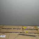 Washer Dryer Countertop with Shelf, 54" x 27.5" Wooden Washer and Dryer Topper, Laundry Countertop with Anti-Slip Pads, Washer Dryer Topper for Laundry Room Organization and Storage (Dark Wood) (1PCS-Frame)