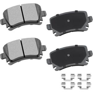 Cciyu D1108 4pcs Rear Ceramic Brake Pads Kits 2006-2013 For Audi,2009-2018 For Volkswagen