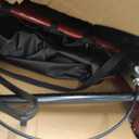 Drive Medical Aluminum Rollator Walker Fold Up and Removable Back Support, Padded Seat, 6" Wheels, Red