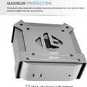 IFCASE Mount for Mac mini M4/M4 Pro 2024, Under Desk, Wall, Monitor Back VESA Mount Bracket with Heat Dissipation & Anti-Scratch Design (Silver)