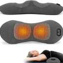 3-in-1 Electric Back Massager Pillow, Rechargeable Lumbar Support Cushion with Heat Vibration