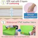 KaRaDaStyle Gymnastics Mat Folding Stretch Mats 75"x31"x1.2" Exercise Muscle Training Children Play Horizontal Bar Mat Yoga Sports Soundproof Home Use