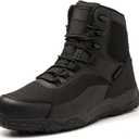 Men's Military Tactical Boots, 6" Waterproof Lightweight Combat Boots, Comfortable Non-slip Outdoor Desert Work Shoes (9, Black)