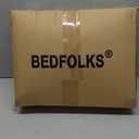 Bedfolks Waterproof Crate Bed, Plush Dog Kennel Pad with Removable Washable Cover, Faux Fur, Fluffy, 41"x27", Dark Grey