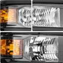 Front Headlight Assembly for 2014-2015 Chevy Silverado Pickup - Replacement Headlamp, Front Bumper Lights