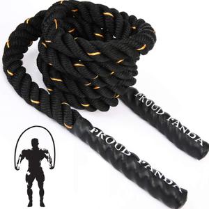 Heavy Jump Ropes for Fitness 3LB,Weighted Adult Skipping Rope Exercise Battle Ropes for Men & Women,Total Body Workouts, Power Training in Gym to Improve Strength and Building Muscle (3LB Upgraded Edition Fitness(9.9 ft))