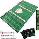 Stride Right Hitting Mat Training System | 2-in-1 Baseball & Softball Batting Mat with Instructional Guide for Stance, Stride & Setup | Improve Swing Mechanics & Consistency