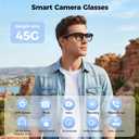 AI Smart Glasses with Camera,AI Voice Assistant,8MP/1080P HD Video & Audio Recording Camera, Real-Time Voice Translation, Bluetooth Connectivity, Photochromic Sunglass Lenses for Men & Women