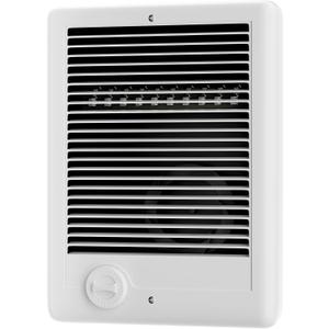 Electric Wall Heater Complete Unit with Thermostat, Model CSC101TW, 1000 Watt, 120 Volt, White
