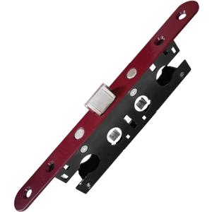 2 Point Bolt Mortise Lock Set Storm Door Fits Pella Handleset, Storm Door Lock Replacement Parts, Red Face Plate