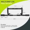 ProsourceFit Pull Up Bar for Multi Use Fitness & Home Gym Exercise