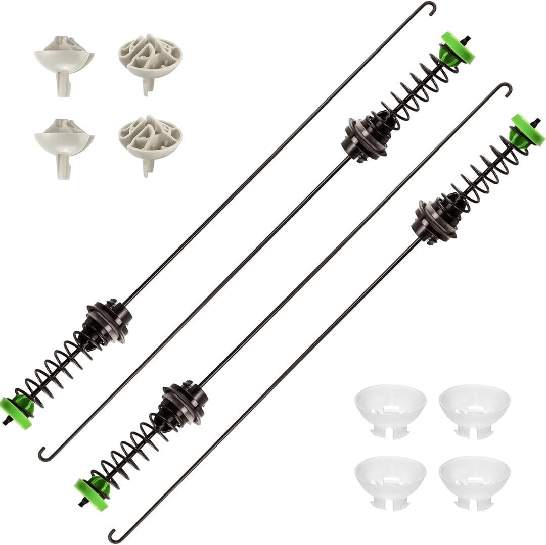 W11130362 Suspension Rod Kit Replacement For Whirlpool Maytag Kenmore Amana Maytag Crosley Washing Machine - Replaces W10594080, W10748956, W11228718, W11027174, W10780040, W10735786, W10821710