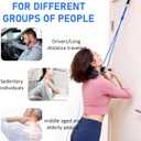 Portable Cervical Neck Traction Device Over Door Home Use for Neck Pain Relief, Portable Neck Stretcher Strap for Spinal Decompression or Physical Therapy, Restore Natural Curve of Neck