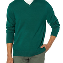 Amazon Essentials Men's V-Neck Pullover Sweater, Black, XXL