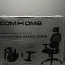 Flash Furniture LO Ergonomic Mesh Office Chair with 2-to-1 Synchro-Tilt, Adjustable Headrest, Lumbar Support, and Adjustable Pivot Arms in Black