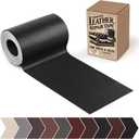 Leather Repair Patch, 3 x 60In Self Adhesive Leather Repair Tape Kit for Furniture, Couch, Sofa, Office, Car Seats, Car Interior,Vinyl Repair Kit (Black-Fine Grain)