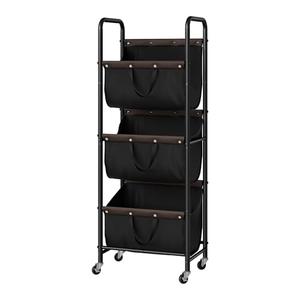 Amazon.com: GRANNY SAYS 3 Tie Laundry Sorter, Laundry Basket with Wheels, Laundry Room Organization and Storage, 3 Section Rolling Laundry Cart for Dorm, Bathroom, Bedroom, Closet, Black : Home & Kitchen